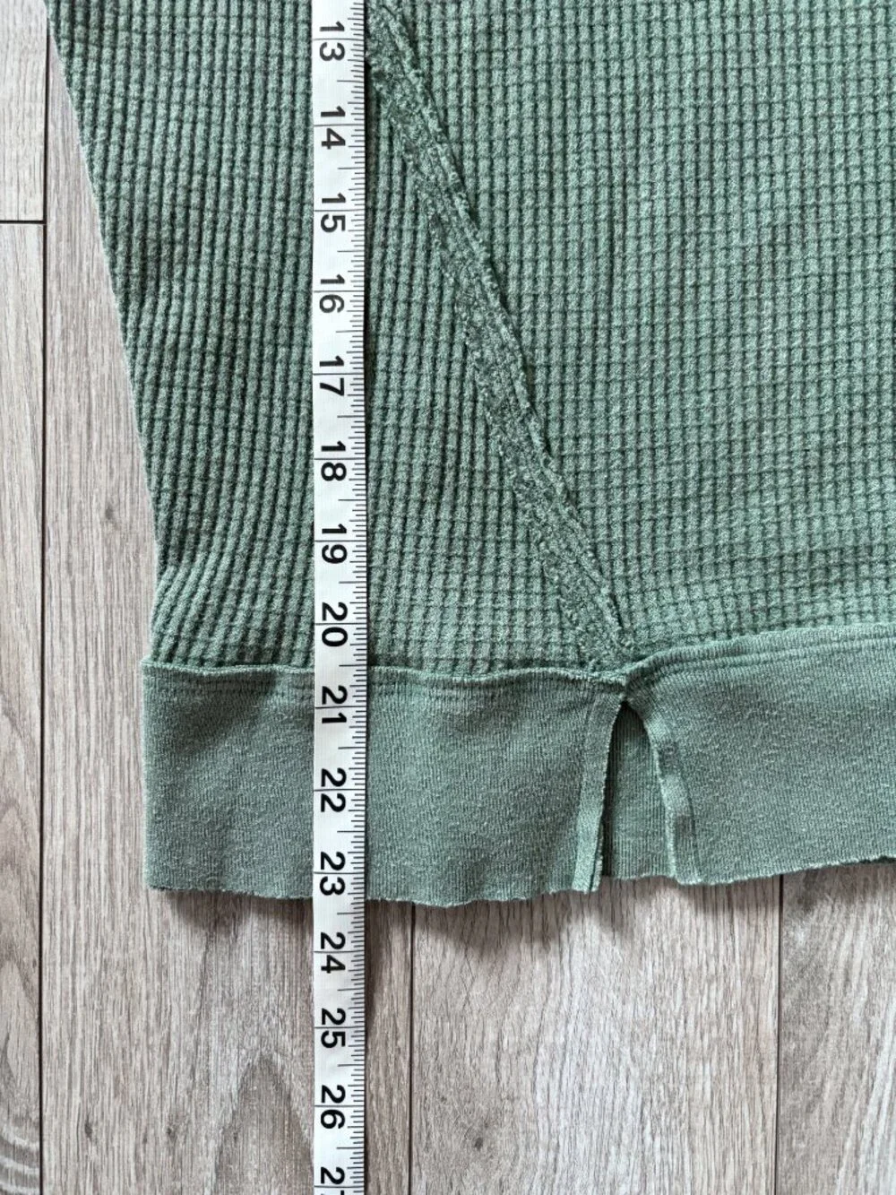 Free People We The Free Buttercup Thermal Top Green Size S Off Duty Granola Girl